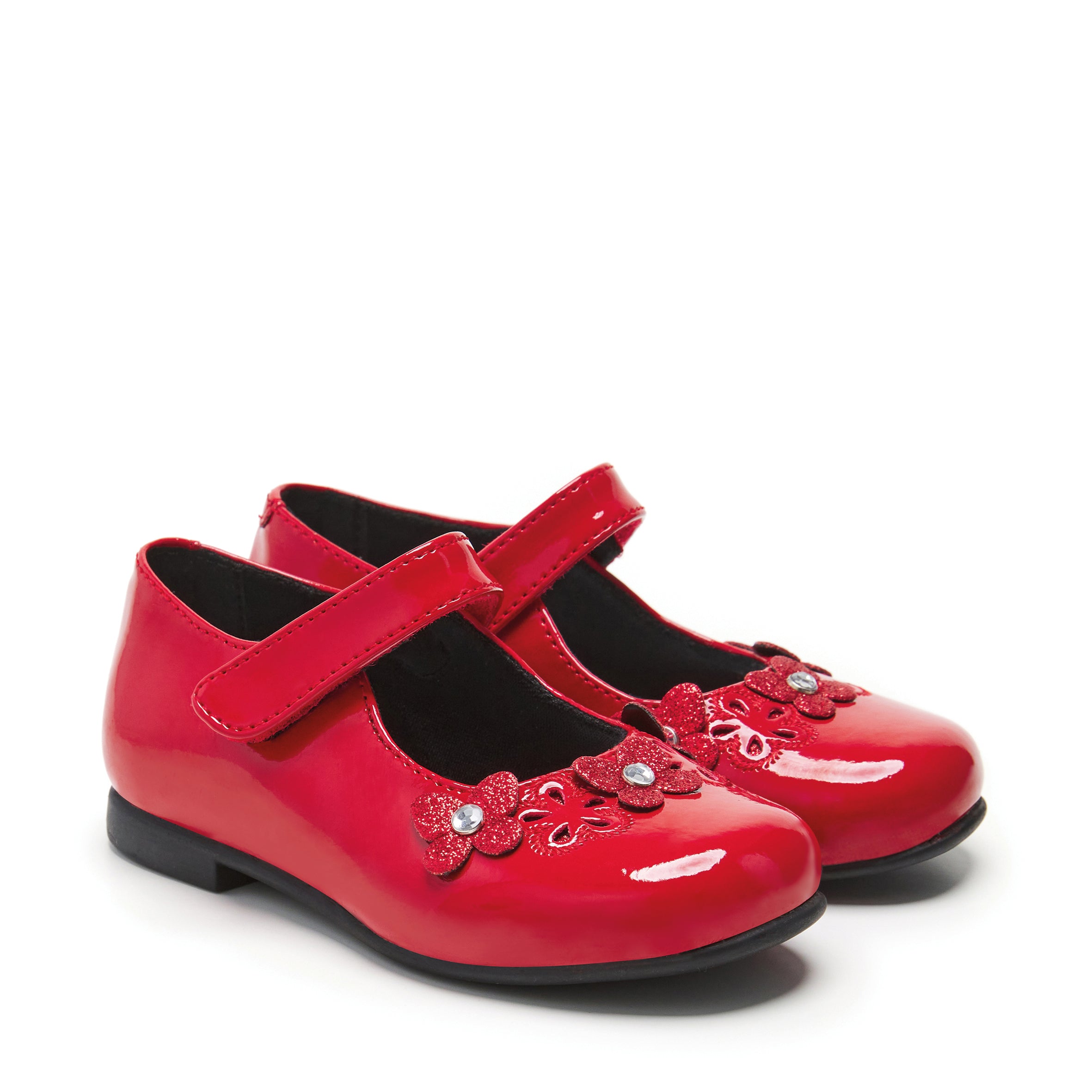 The Dorah Patent Red Flats