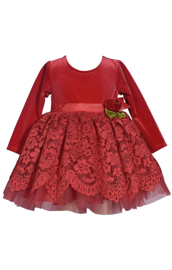 Romantic Red Lace Dress