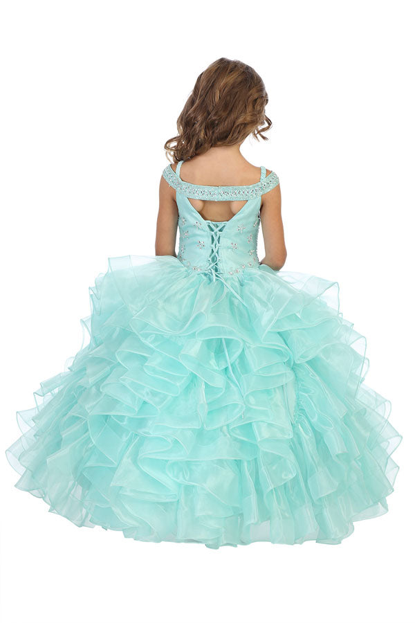 Jewels & Ruffles Princess Dress (Little Girls)