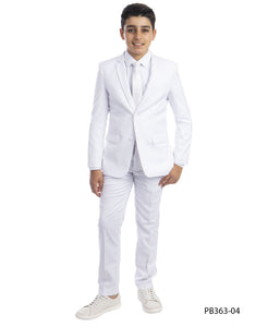 Perry Ellis Portfolio Solid 5-Piece Slim Fit Suit (Teens) Berto Kids Fashion Perry Ellis Portfolio Solid 5-Piece Slim Fit Suit (Teens) Berto Kids Fashion