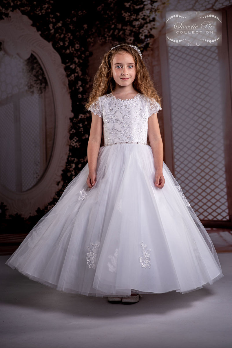 Sweetie Pie Communion Dress Husky- 4088 Husky – Berto Kids Fashion